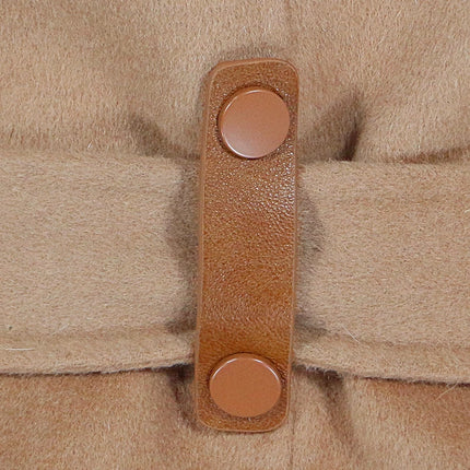 OFTBUY Real Fur Coat Winter Jacket Women Natural Fox Fur Collar Cuffs Belt Cashmere Wool Woolen Ladies Outerwear Streetwear