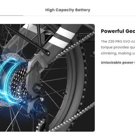 Bicicletta Elettrica Z20 PRO EVO 500W con Batteria 48V 14.5AH, Pneumatici Gonfiabili da 20 Pollici, E-Bike Urbana per Adulti