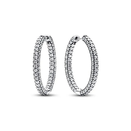 Orecchini in Argento Puro 925 con Zirconi a Forma di Cuore, Stella, Luna e Cerchio, Gioielli per Donne, Regalo per Compleanno, Festa della Mamma, Accessori platinumshop