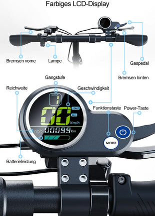 Monopattino Elettrico JOYOR Y8-S per Adulti, 500W 48V26Ah, 25km/h, Ruote da 10 Pollici, Pieghevole, Magazzino in Germania, Certificato CE ABE