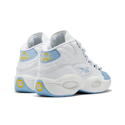 Reebok Question Vintage Basketball Shoes Unisex Mid Top White/Blue