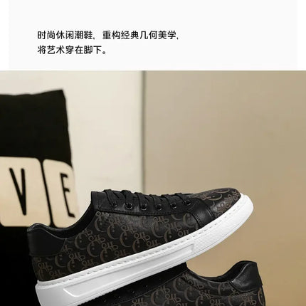 2026 Sneakers Casual Mens Designer Easy Matching Luxury Board Shoes Fashion Split Leather Flat Platform Gym Shoes