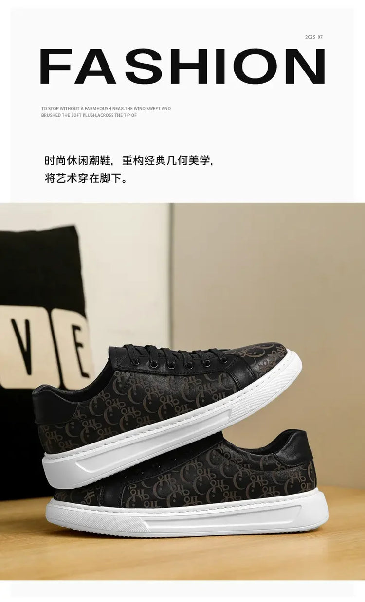 2026 Sneakers Casual Mens Designer Easy Matching Luxury Board Shoes Fashion Split Leather Flat Platform Gym Shoes