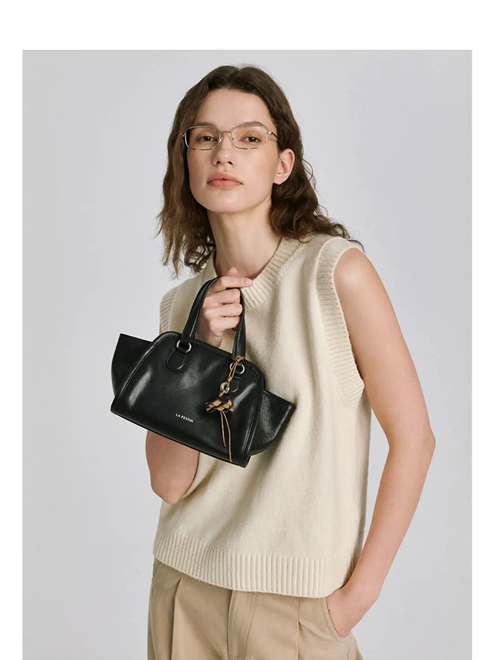 LA FESTIN Original Brand Women's Bag Shoulder Bag Leather Handbag 2025 New Dumpling Bag Fashion Crossbody Bag Lady Wallet