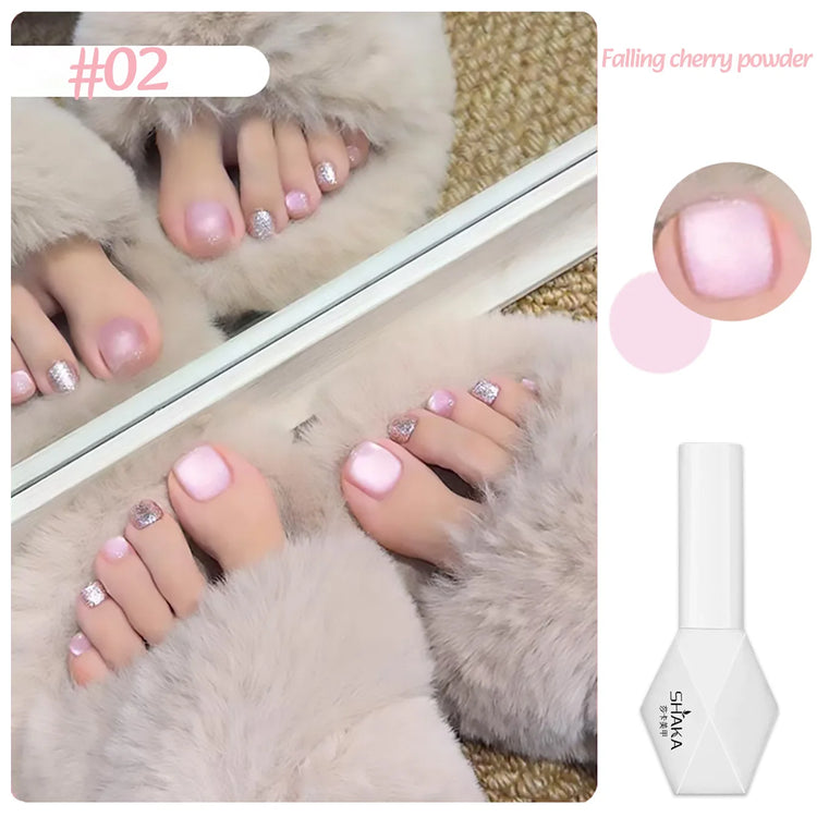 WS 10ml 6-Color Silver Water Light Cat Magnetic Gel Nail Polish Nail Supplies Vernis Semi Permanent Gel for Fall Winter Nails