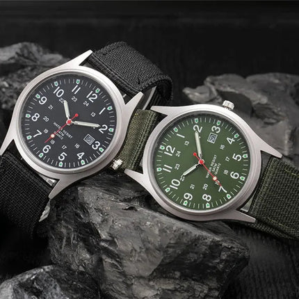 Ragazzi marca orologi economici uomo moda casual cinturino in nylon sport esercito regali data orologio da polso al quarzo fluorescente Relogio Masculino platinumshop
