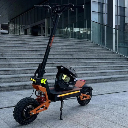 Monopattino Elettrico TOURSOR X5 6000W 60V-40AH per Adulti, Doppio Motore, Fuoristrada, Velocità Massima 100KM/H, Autonomia Massima 130KM, Design Pieghevole