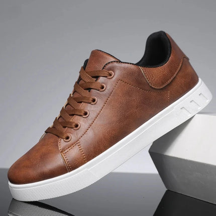 Casual Shoes Loafers British Leather Sneakers Flats Shoes Classic Men Leather Shoes Spring Summer New Trendy