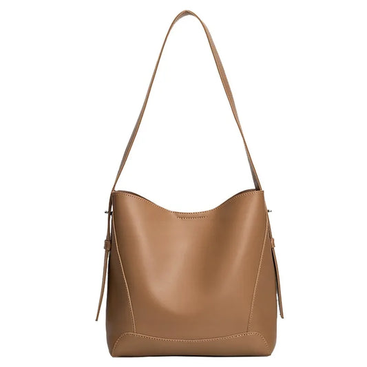 2025 New Fashion Women's Tote Bag High-end Large Capacity Bucket Bag Soft Leather Multifunctional Practical Crossbody Bag Cabas