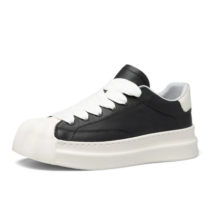 Sneakers Casual Men Designer Classic Shell Toe Board Shoes Fashion Leather Fabric Breathable Height Increased Platform Gym Shoes