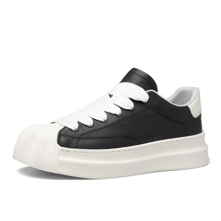Sneakers Casual Men Designer Classic Shell Toe Board Shoes Fashion Leather Fabric Breathable Height Increased Platform Gym Shoes