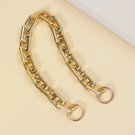 Versatile Women Bag Chain Strap Wide Chain Golden Luxury Fashion Bag Accessories Fashion Chain Bag PlatiNum