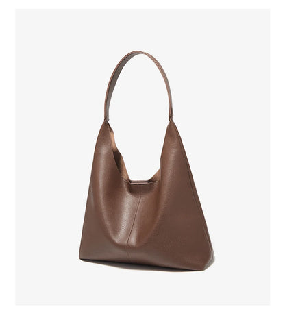 FOXER Minimalism Split Leather Women Shoulder Underarm Bag 2025 New Solid Casual Hobo Bag Female Daliy Tote Bag Purse