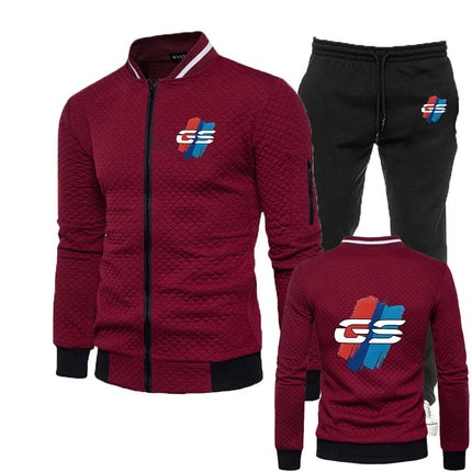 2025 Spring And Autumn Man's GS Adventure Motorcycle Logo Print Street Fashion Cardigan Popular Hoodies Pants Suits Pants Suits PlatiNum