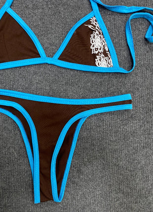 Nuovo bikini estivo 2026, costume da bagno due pezzi da donna, set a tinta unita, intimo stile Y2K platinumshop