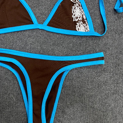 Nuovo bikini estivo 2026, costume da bagno due pezzi da donna, set a tinta unita, intimo stile Y2K platinumshop