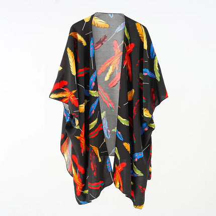2024 Cardigan Kimono boho da donna Coverups larghi Beach Swim Bikini costume da bagno Cover up camicetta per costumi da bagno Resort Wear platinumshop