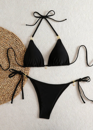 Micro Bikini Triangolare Sexy 2026, Costume da Bagno da Donna, Abbigliamento da Spiaggia, Set Bikini a Due Pezzi con Perizoma Estivo platinumshop