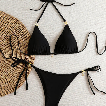 Micro Bikini Triangolare Sexy 2026, Costume da Bagno da Donna, Abbigliamento da Spiaggia, Set Bikini a Due Pezzi con Perizoma Estivo platinumshop