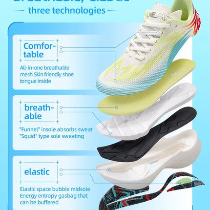 ONEMIX 2026 Nuove Scarpe da Corsa per Maratona, Traspiranti, Antiscivolo, Ammortizzanti per Uomo e Donna, Sneakers con Cuscinetto d'Aria PlatiNum