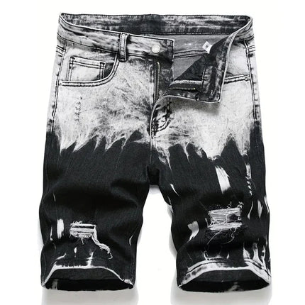 Estate nuovi jeans corti da uomo elasticizzati slim pantaloncini di jeans dal design retrò alla moda streetwear pantaloncini cargo in cotone 98% uomo