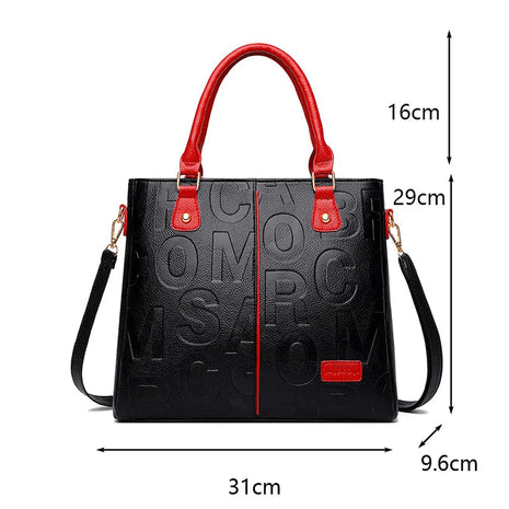 PU Leather Casual Crossbody Bags for Women Ladies Luxury Designer Tote Handbag Female Large Capacity Travel Shoulder Bag Sac PlatiNum