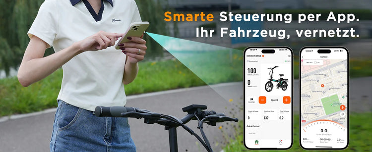 Bicicletta elettrica HITWAY, E-Bike pieghevole, Bici da città, Batteria al litio 36V/13Ah, Autonomia elettrica fino a 35-90 km