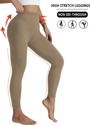 Leggings Super Morbidi da Donna ad Alta Elasticità per Allenamento Yoga Corsa Atletica Push Up Palestra Fitness