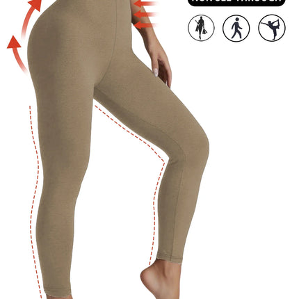 Leggings Super Morbidi da Donna ad Alta Elasticità per Allenamento Yoga Corsa Atletica Push Up Palestra Fitness