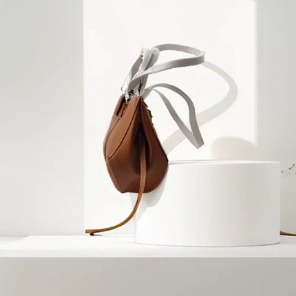 Borsa a secchiello retrò chic, ampia capacità, da indossare sotto il braccio o a spalla, design di moda senza tempo