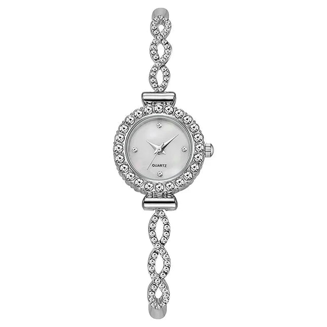 Orologio da donna con strass alla moda, bracciale da donna, orologi al quarzo, orologio Relogio platinumshop