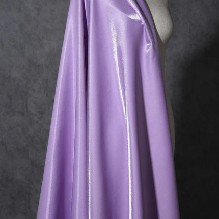 Tessuto Satinato Liquido Lucido di Lusso Riflettente Effetto Galassia per Abiti da Sposa e Design di Abiti alla Moda