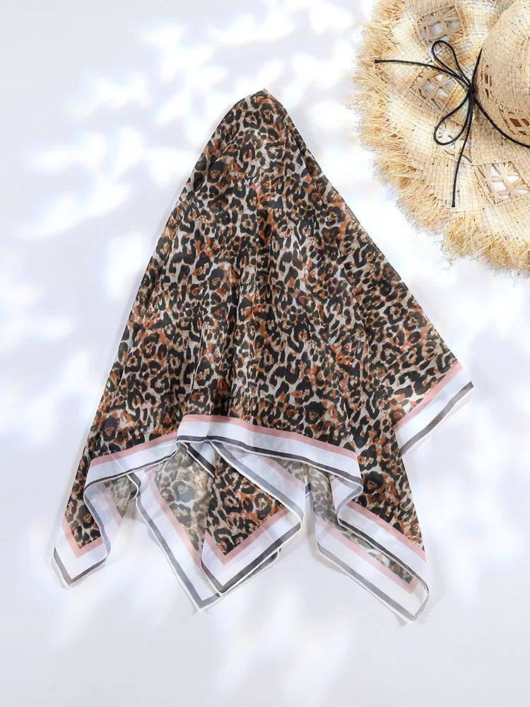 Stampa Cover up Sexy Beachwear Summer Sarong 2024 nuova sciarpa per le donne brasiliano Wrap Beachwear femminile platinumshop