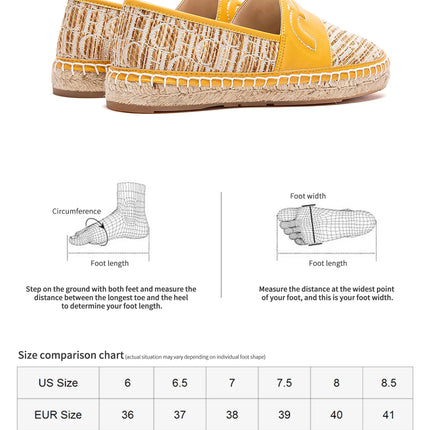 Retro Classic Style New Women's Flat Shoes Letter Print Design Women's Casual Fisherman Shoes Fashionable and Versatile