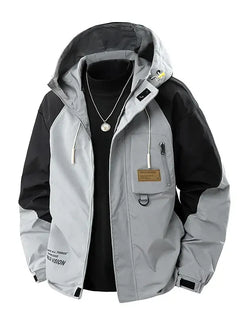 Big Size 9XL Men's Casual Jacket Hooded Windbreaker Male Spring Autumn Outerwear Patchwork Fashion Windproof Oversize Plus Large