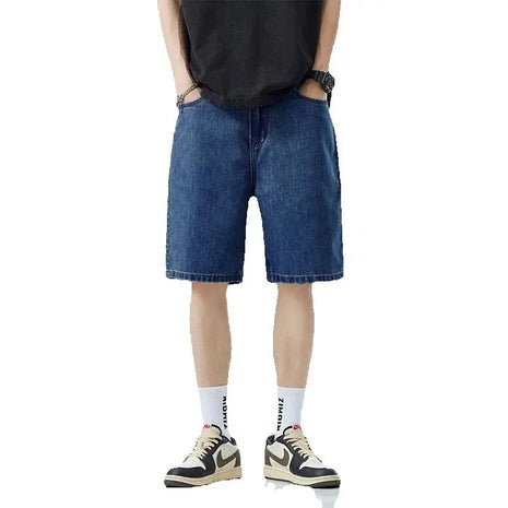 2025 Nuovi pantaloncini estivi Jeans da uomo Pantaloni in denim Stretch Blu scuro Fashion Design Jea
