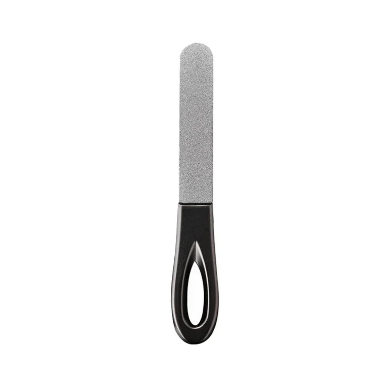 Stainless Steel Diamond Grit Nail File for Hard Thick Nails Durable Hypoallergenic Manicure Pedicure Tool Reusable Finger Toe Ca 2026
