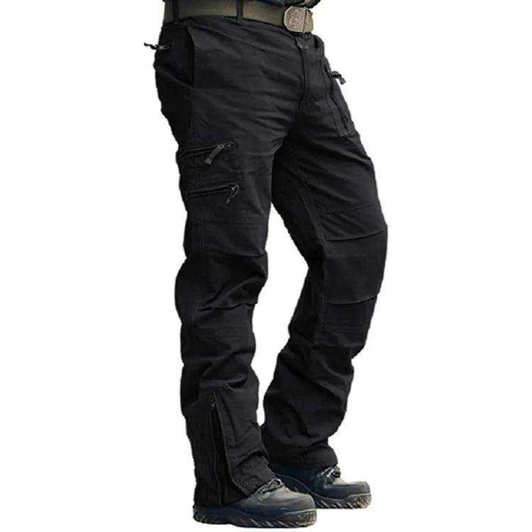 Men's Cargo Pants Outdoors Style Tactical Pants Male Camo Jogger Plus Size Cotton Many Pocket Men Camouflage Black Trousers