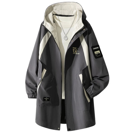 8XL Plus Size Men Jackets Windbreaker Long Hooded Coat Man Big Size 7XL Jackets Outwear