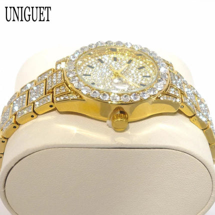 Orologio da Donna UNIGUET di Lusso alla Moda, Elegante Quadrante Piccolo con Diamanti Rosa, Mini Orologio da Polso al Quarzo Bling-Bling da Donna, Regalo platinumshop