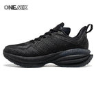 ONEMIX Black Men Basic Racing Road Running Shoes Summer Mesh traspirante scarpe sportive cuscino Durable Outdoor Sneakers Plus Size PlatiNum