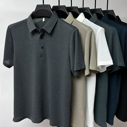 Summer New Men's POLO T-Shirt CZ Ceska Zbrojovka Firearms High End Ice Silk Men's Short-Sleeved Top Shirt Collar