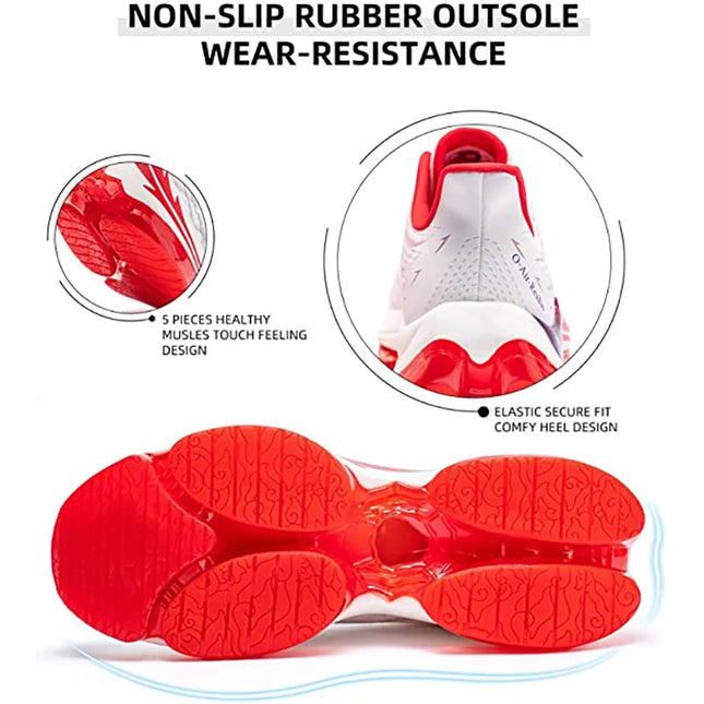 ONEMIX Scarpe da corsa con cuscino d'aria per donna Scarpe da ginnastica estive leggere con superficie in mesh traspirante Scarpe sportive per fitness all'aperto PlatiNum