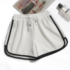 1pcs Summer Women Casual Solid Shorts Girl Gym Workout Shorts Pants Ladies Mid Waisted Yoga Short Student  Loose Shorts S-3XL PlatiNum