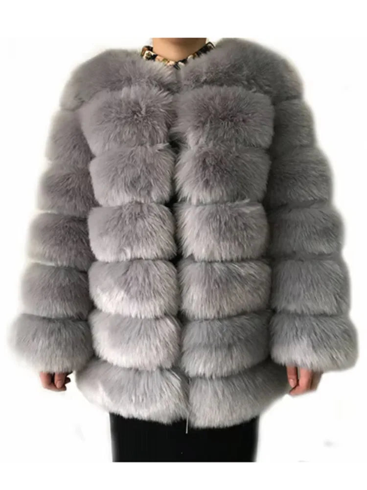 ZADORIN Winter Luxury Long Mink Fur Coats Woman Warm Faux Fur Coat Long Sleeve Fluffy Fur Jacket Woman Overcoat Fur Faux Coat