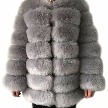 ZADORIN Winter Luxury Long Mink Fur Coats Woman Warm Faux Fur Coat Long Sleeve Fluffy Fur Jacket Woman Overcoat Fur Faux Coat