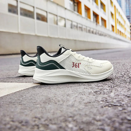 361 Degrees Men Running Shoes Wear-resistant Comfortable Soft Supportive Jogging Lightweight Breathable Male Sneakers 672422252 PlatiNum