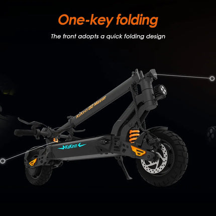 Monopattino Elettrico KuKirin G2 Master, Doppio Motore 1000W*2, 52V 20.8Ah, Velocità Massima 60km/h, Freni a Disco Anteriori e Posteriori, Ammortizzatore Idraulico platinumshop