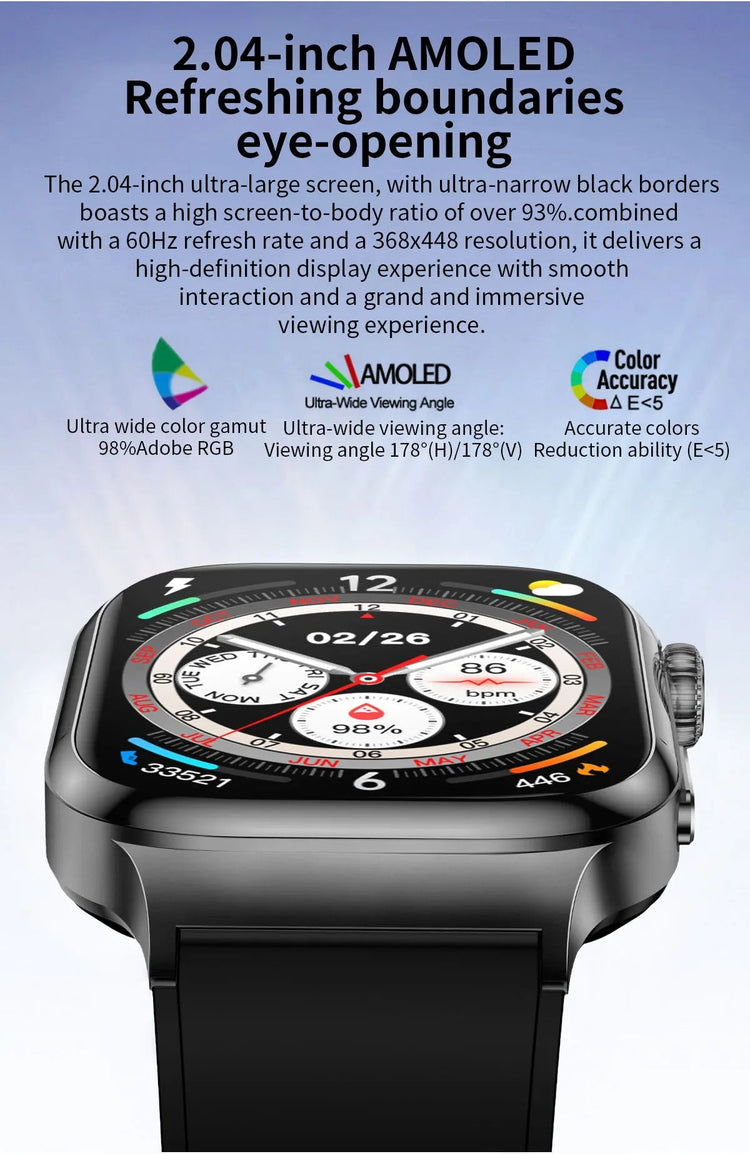 2026 Nuovo Misurazione Accurata Salute Smart Watch ECG + PPG Acido Urico Pressione Sanguigna Lipidi Nel Sangue Chiamata BT Smartwatch Per Le Donne Degli Uomini platinumshop