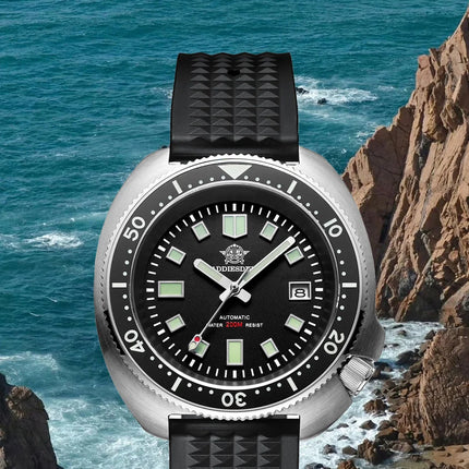 ADDIESDIVE Luxury Men's Automatic Watch Ceramic Bezel Sapphire Glass 200m Waterproof Ultra Bright Blue Luminous Diving Watch